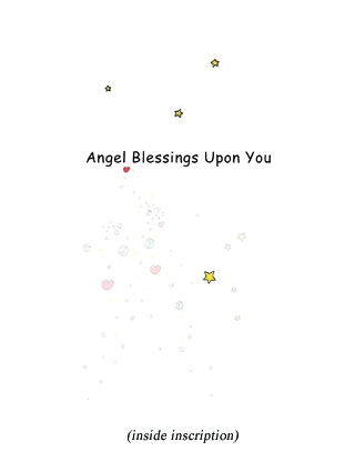 Angel Blessings inscription - Note Card