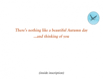 Autumn Afternoon inscription