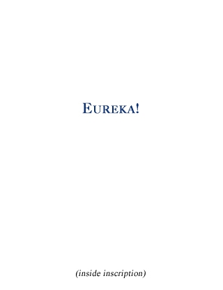 Eureka inscription